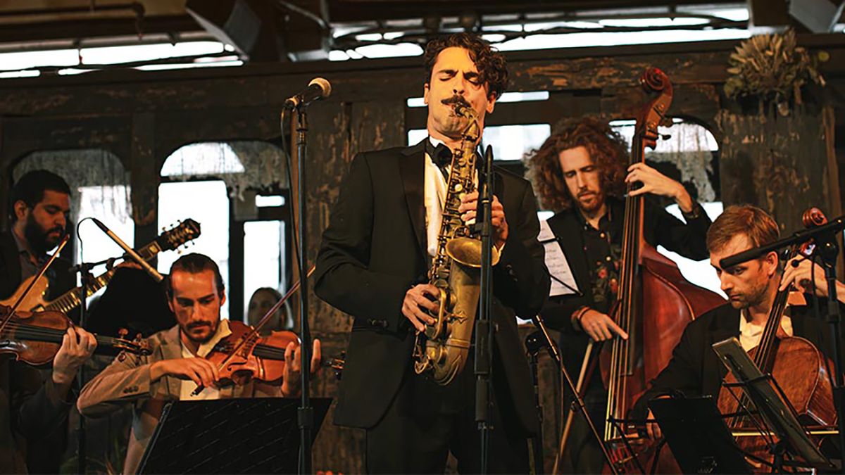 Eddie Barbash and KASA Quartet at Bennett Gordon Hall inside Ravinia Festival in Highland Park